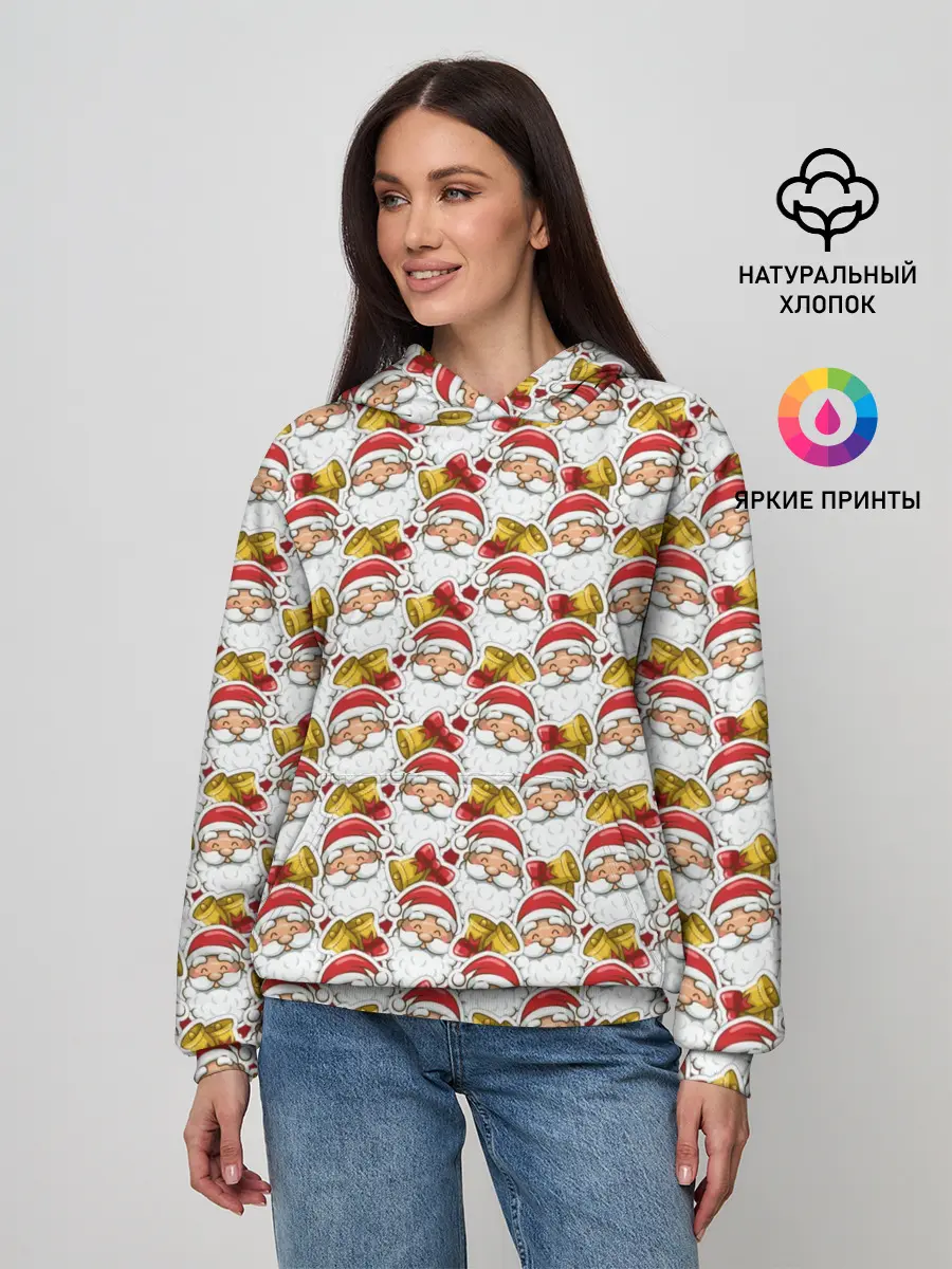 Женское худи / Дед Мороз