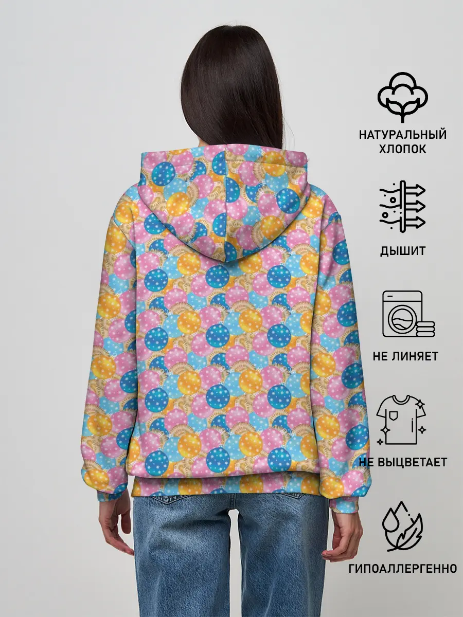 Женское худи / Новогодние Ёлочные Шары