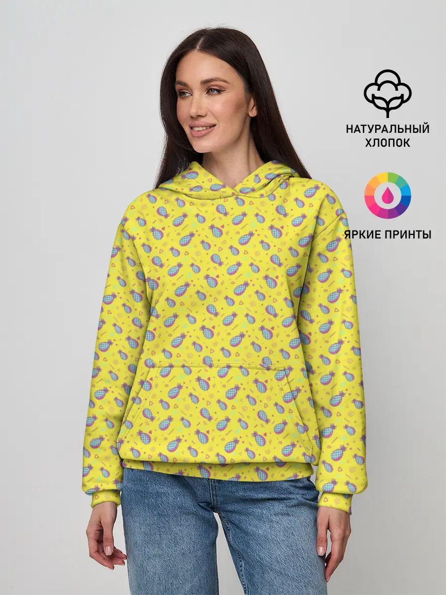 Женское худи / Pineapple Pattern