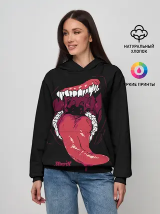 Женское худи / Пасть хищника