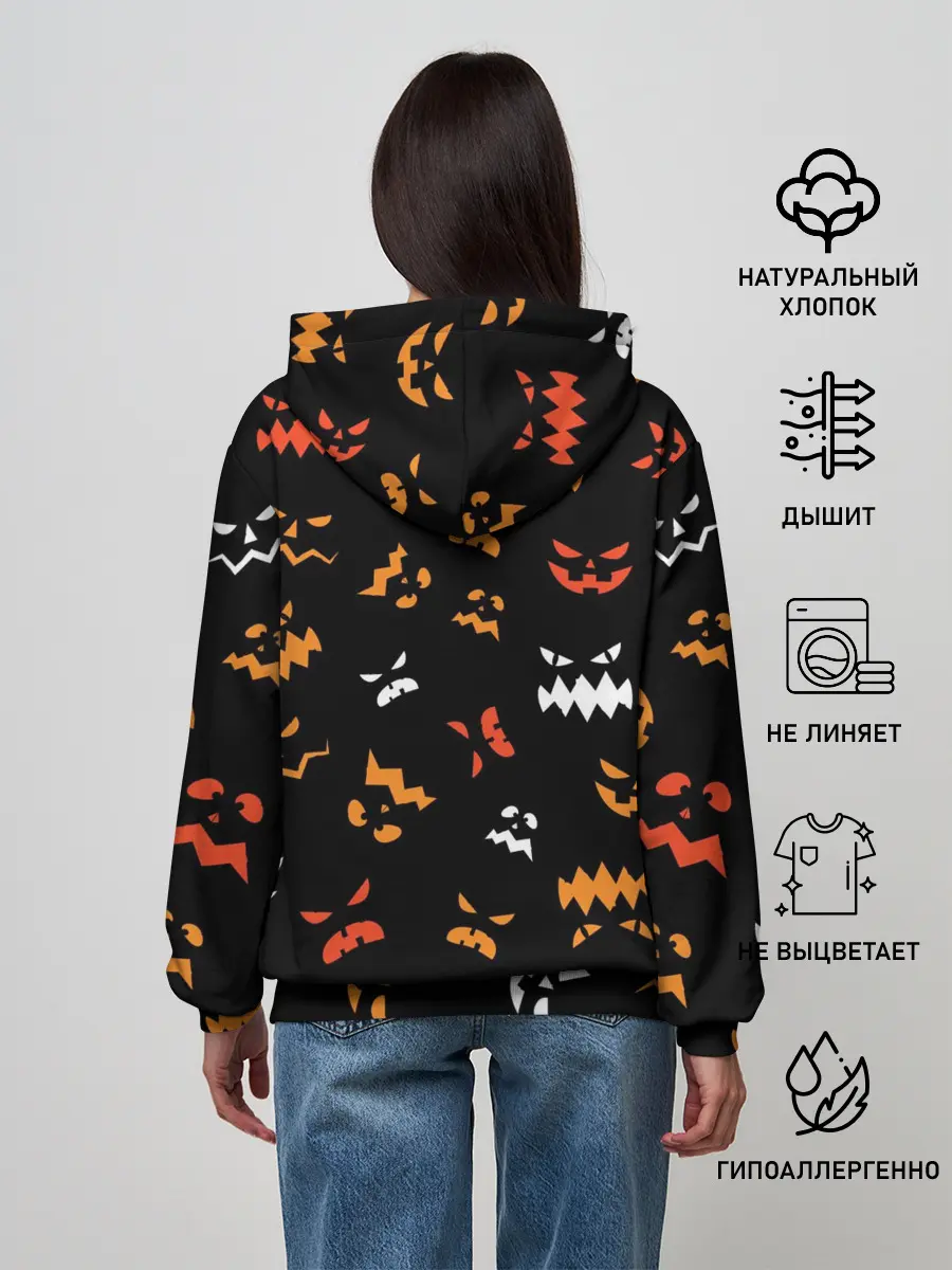 Женское худи / Разный тыквенсон