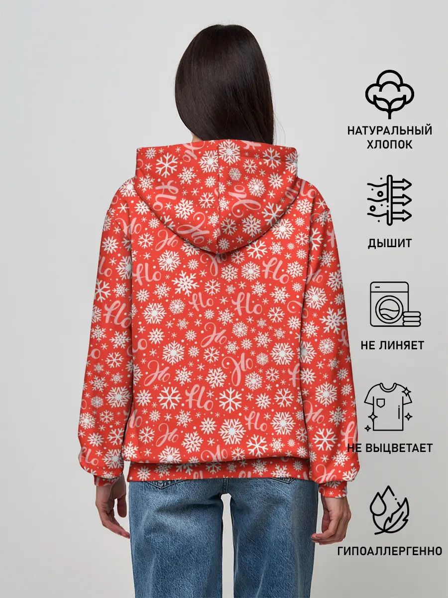 Женское худи / Смех Санты