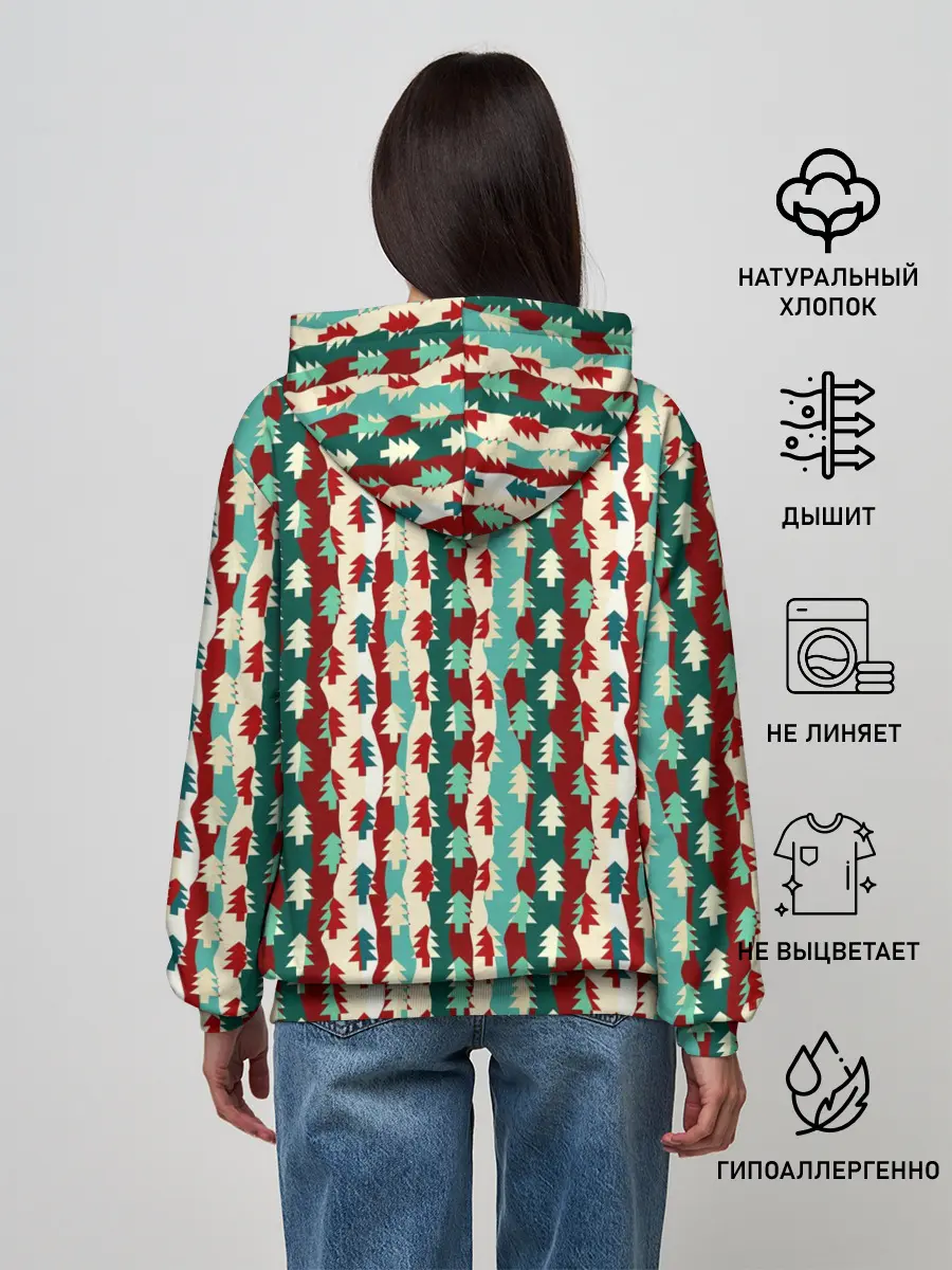 Женское худи / Маленькие Ёлочки