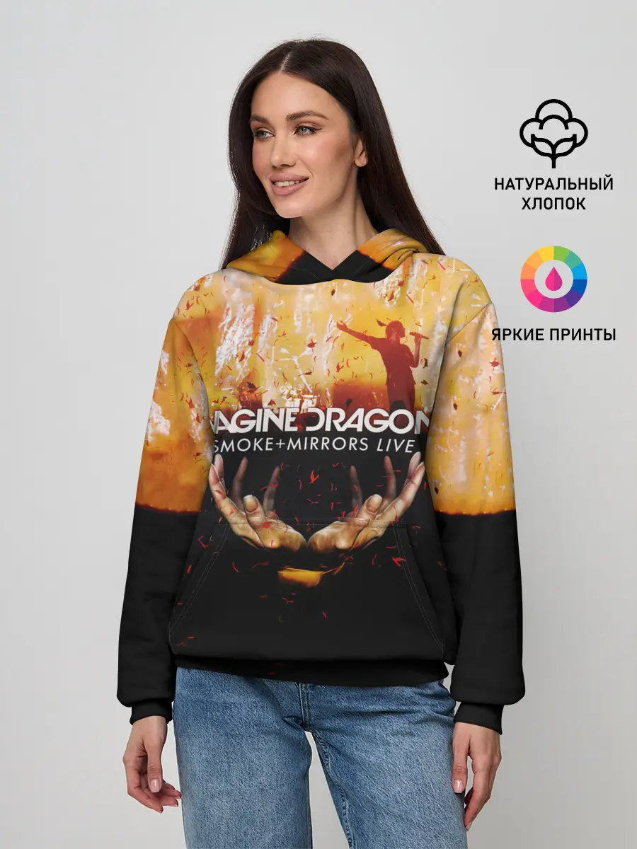 Женское худи / Smoke + Mirrors Live