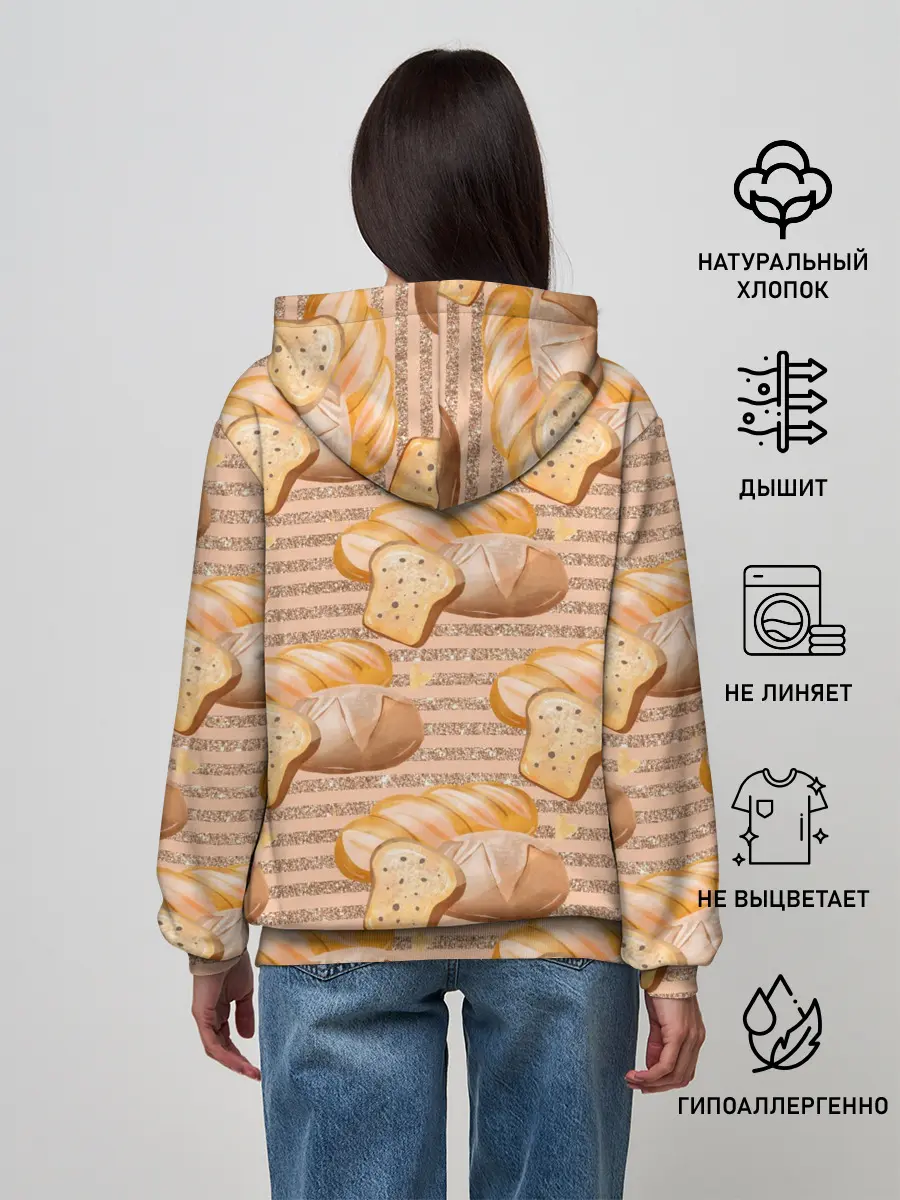 Женское худи / Выпечка - хлеб и булочки