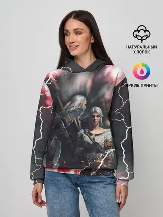Женское худи / Цирилла | Геральт