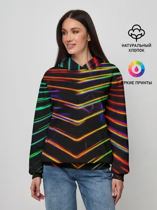 Женское худи / Неоновый угол