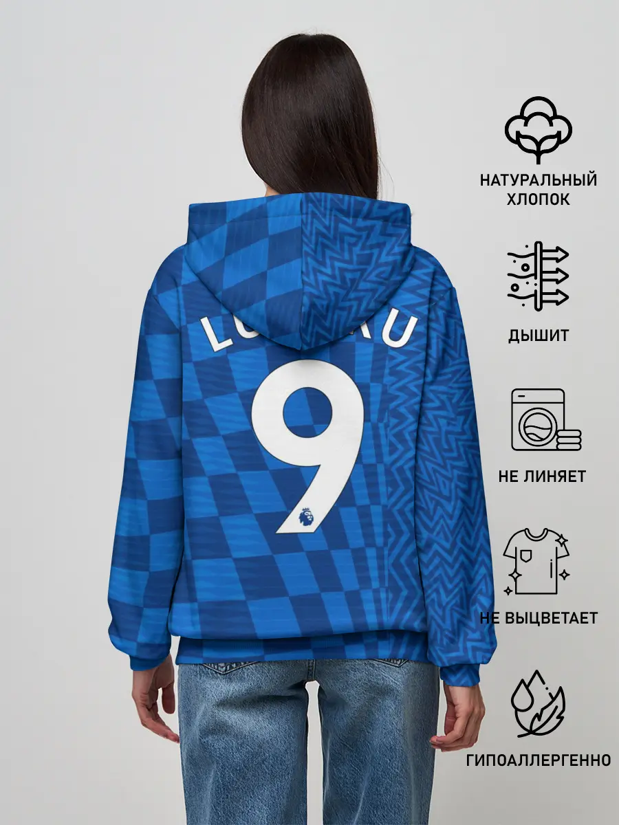 Женское худи / Лукаку Челси форма 2021/2022