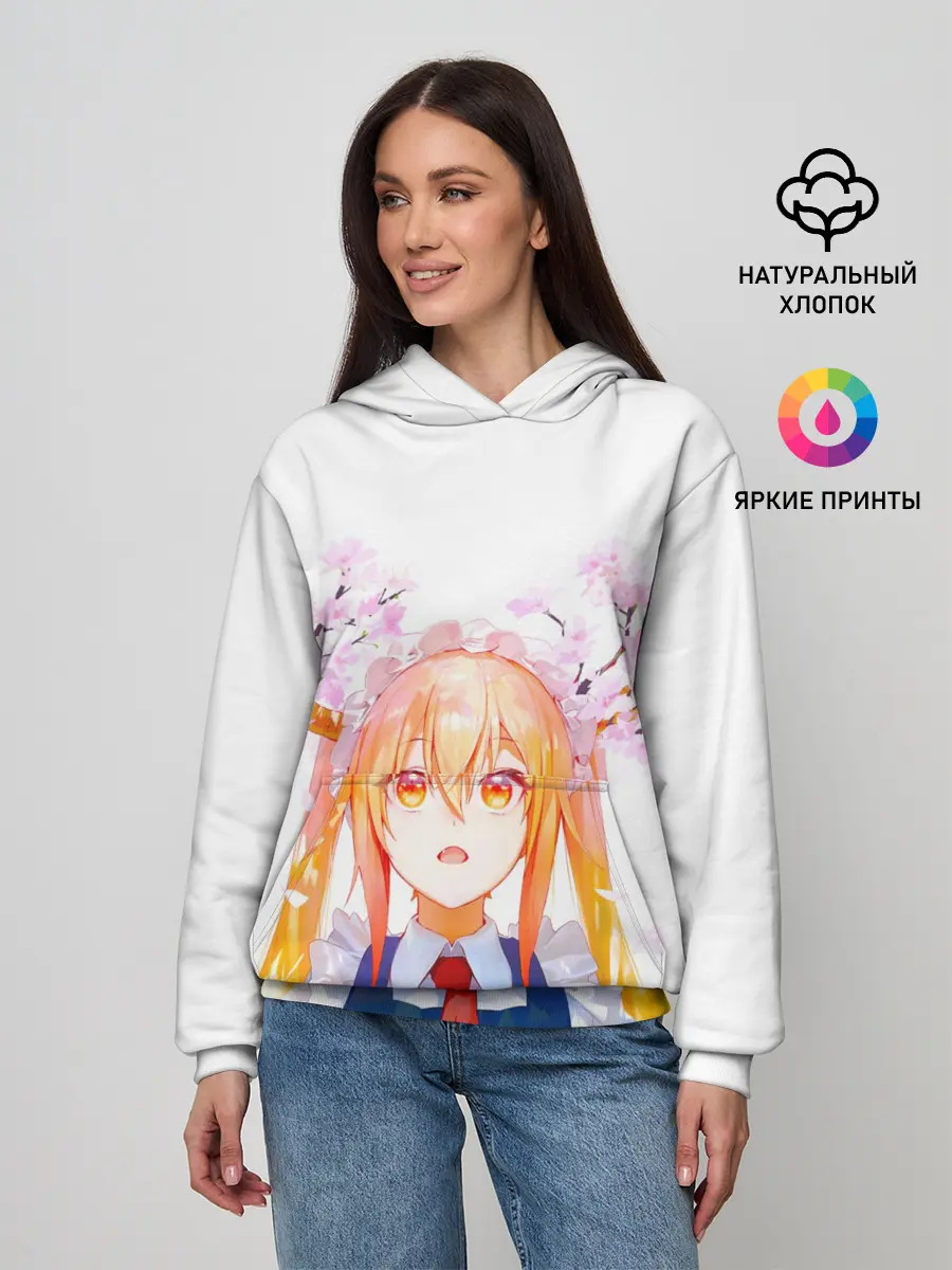 Женское худи / Горничная Мисс Кобаяши расцветает Тору