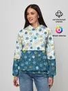 Женское худи / Падают Снежинки