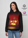 Женское худи / Тыква фонарь