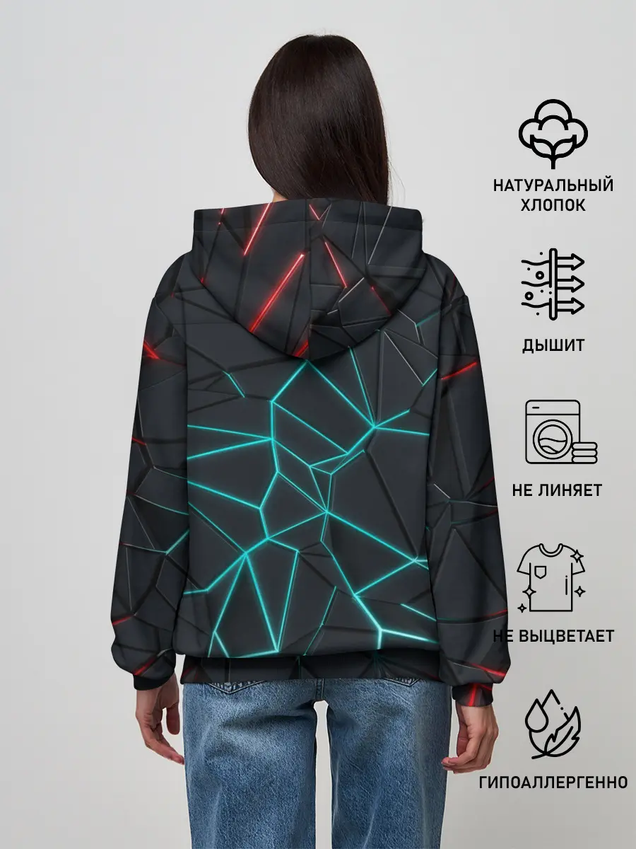 Женское худи / Геометрический фон