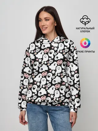 Женское худи / Patern Halloween 19