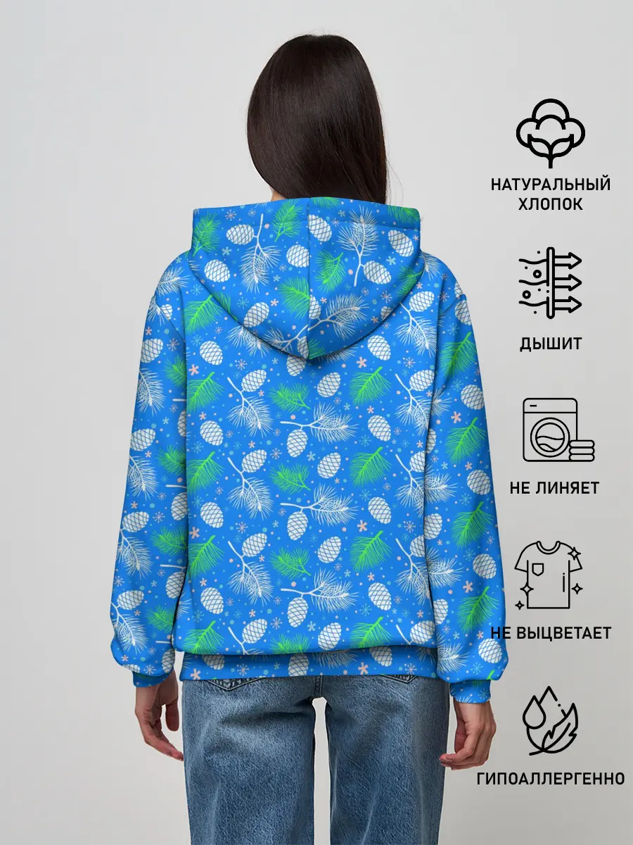 Женское худи / Шишки-Ёлочки