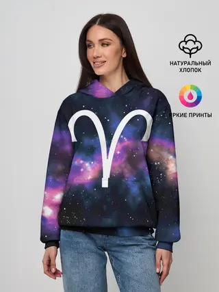 Женское худи / Овен / Aries, Знак зодиака