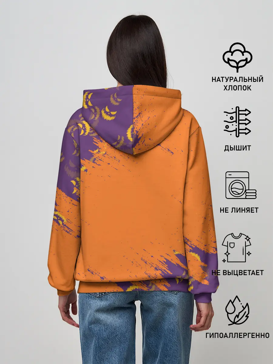 Женское худи / КОРГИ НА ХЭЛЛОУИНЕ