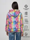 Женское худи / Радужные Снежные Узоры