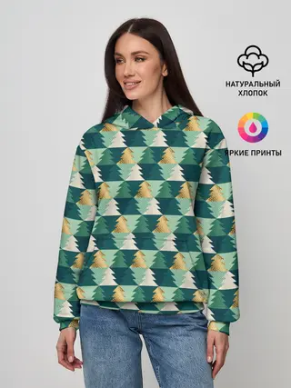 Женское худи / Ёлочный Дизайн