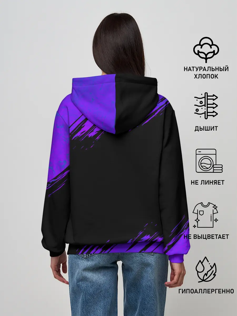 Женское худи / ВЕДЬМА КОЛДУЕТ НАД ТЫКВОЙ