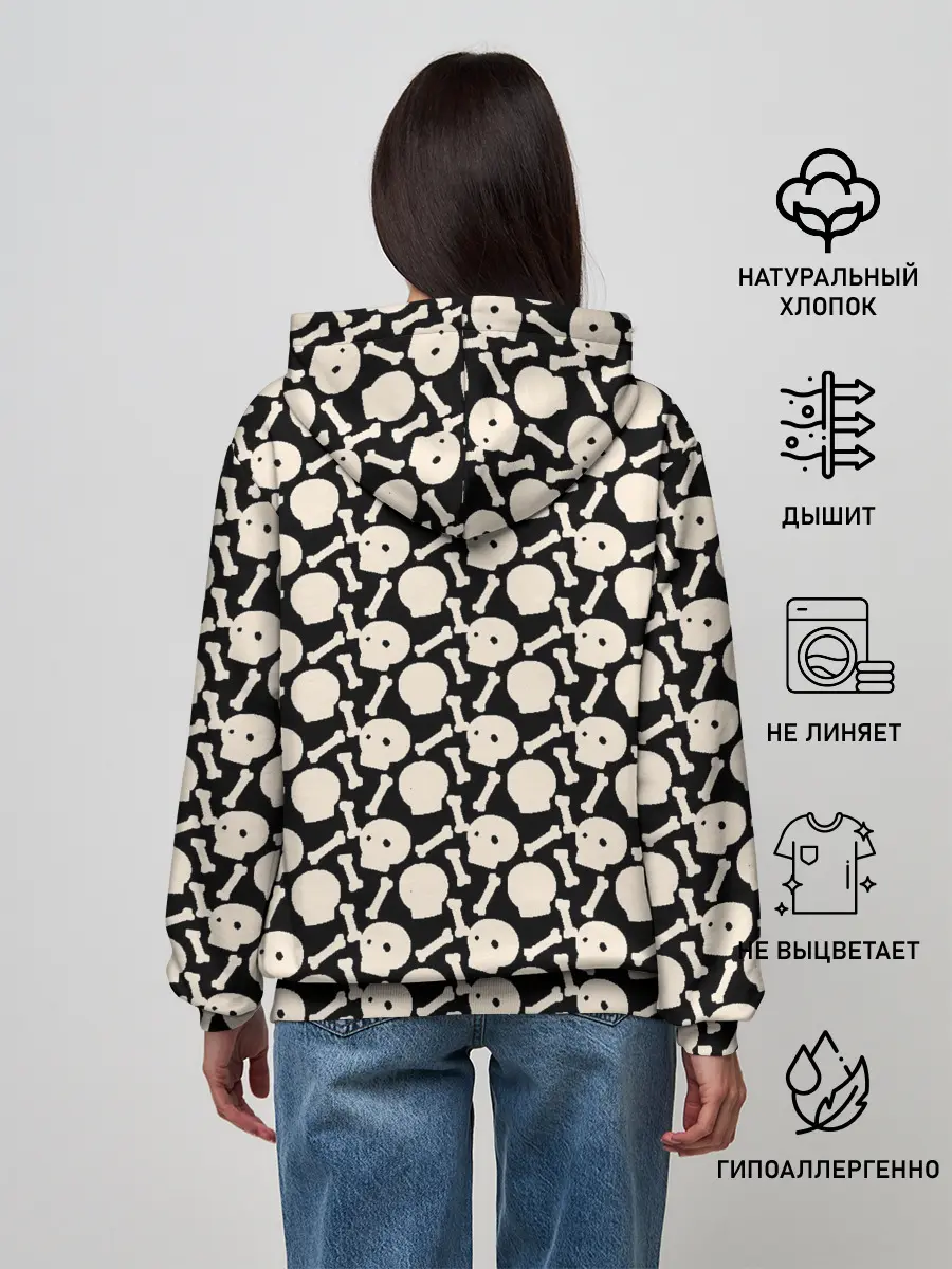 Женское худи / Patern Halloween 25