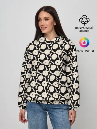 Женское худи / Patern Halloween 25