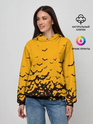 Женское худи / ХЕЛЛОУИНСКИЕ ЛЕТУЧИЕ МЫШИ