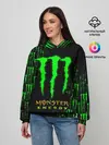 Женское худи / MONSTER ENERGY NEON | МОНСТЕР НЕОН