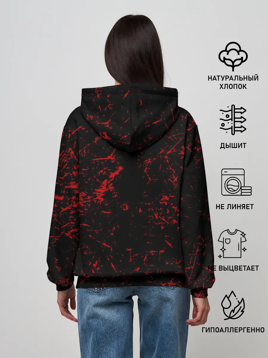 Женское худи / Slipknot RED | Рок Слипкнот