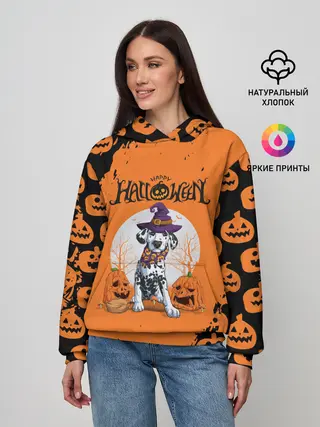 Женское худи / Далматинец в шляпе | Хэллоуин