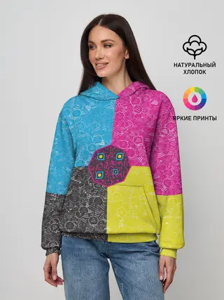 Женское худи / Октагон на фоне АПВ 4.1.14