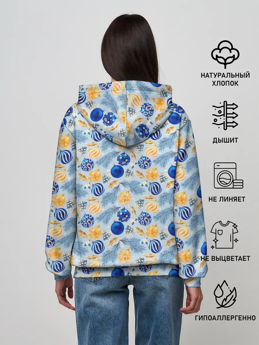 Женское худи / Новогодние Украшения