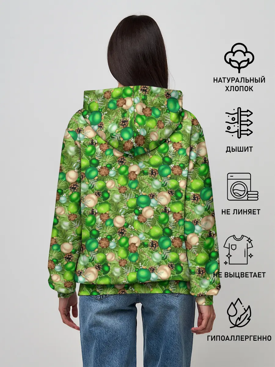 Женское худи / Новогодние Игрушки