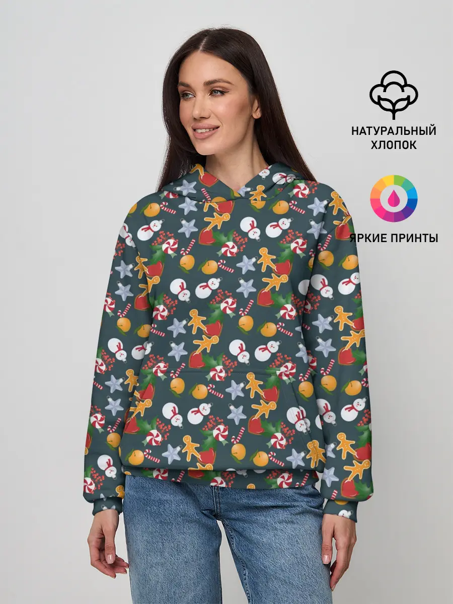 Женское худи / Игрушки Ёлочные