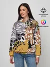 Женское худи / Зебра Пятнистая