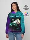 Женское худи / Стив в космосе - Майнкрафт