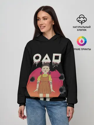 Женское худи / Игра в кальмара Кукла
