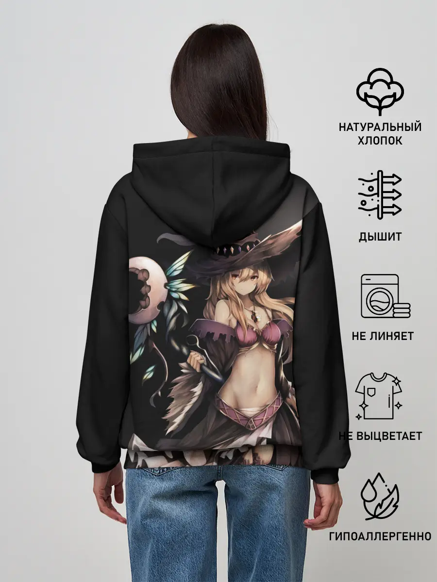 Женское худи / Секси ведьма блондинка