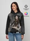 Женское худи / Милая ведьма с метлой