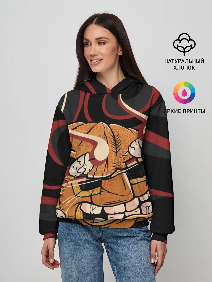 Женское худи / Хеллоуинская тыква-хання