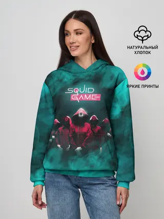 Женское худи / СТРАЖА В МАСКАХ | ИГРА В КАЛЬМАРА