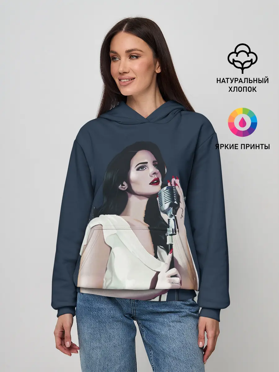 Женское худи / Лана с микрофоном