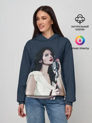 Женское худи / Лана с микрофоном