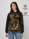 Женское худи / Зубастая тыква на Хэллоуин