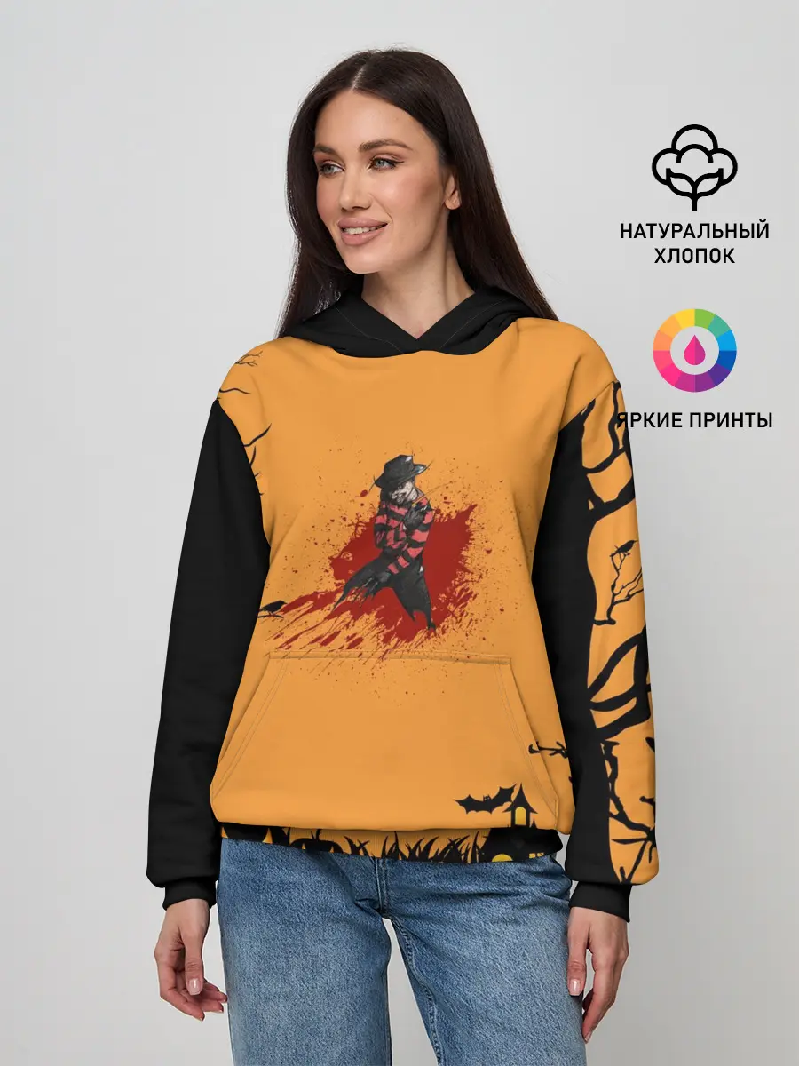 Женское худи / Halloween Freddy Blood