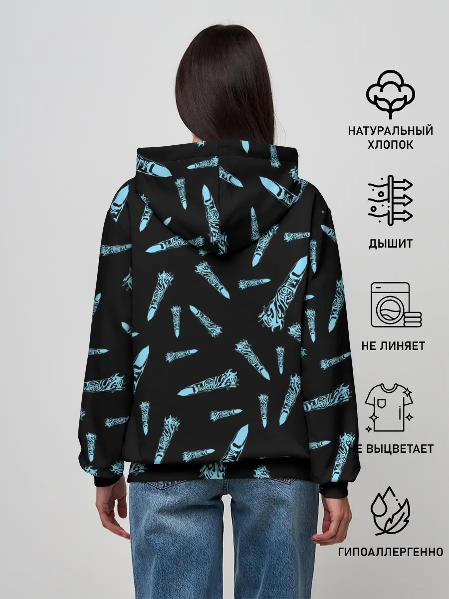 Женское худи / Jujutsu Kaisen силуэты героев