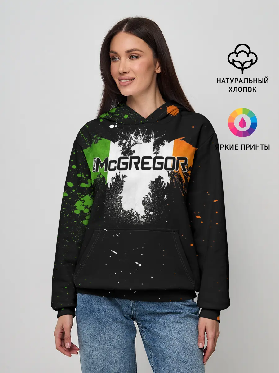 Женское худи / Ирландский орел Конор МакГрегор