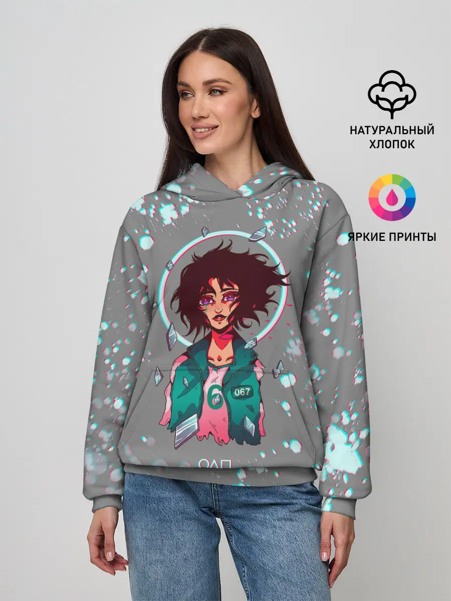 Женское худи / 067 | ГЛИТЧ