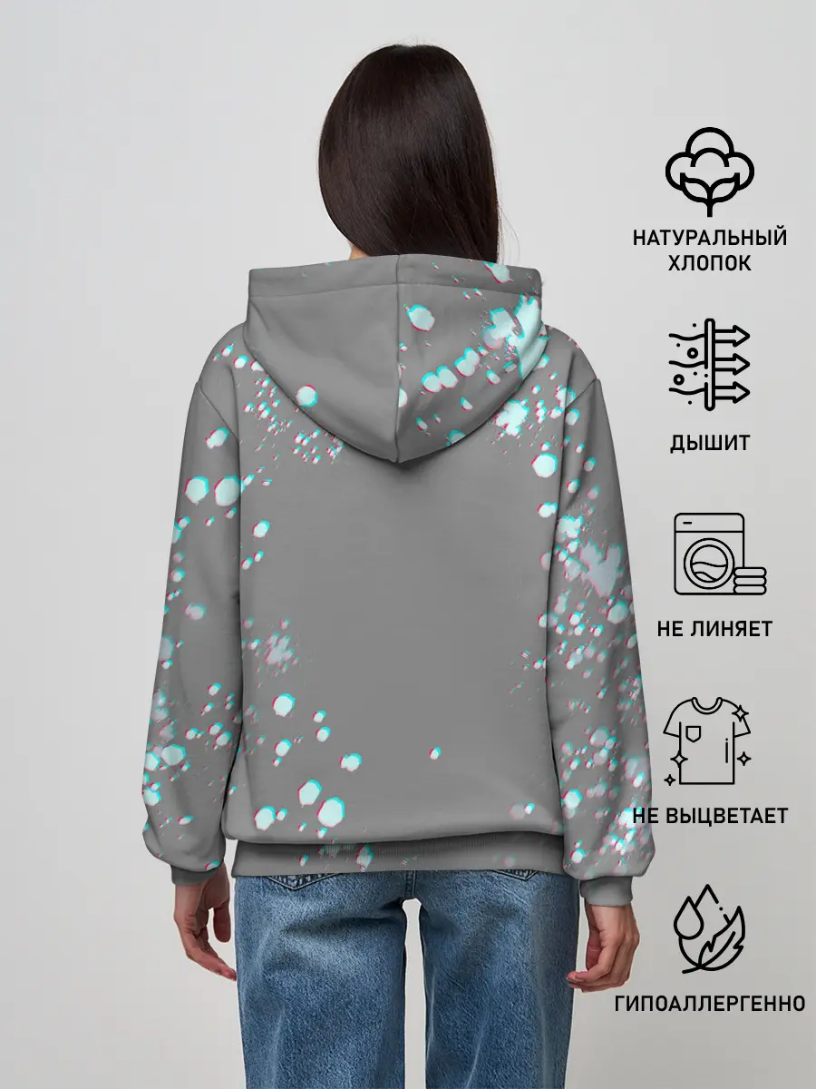 Женское худи / 067 | ГЛИТЧ