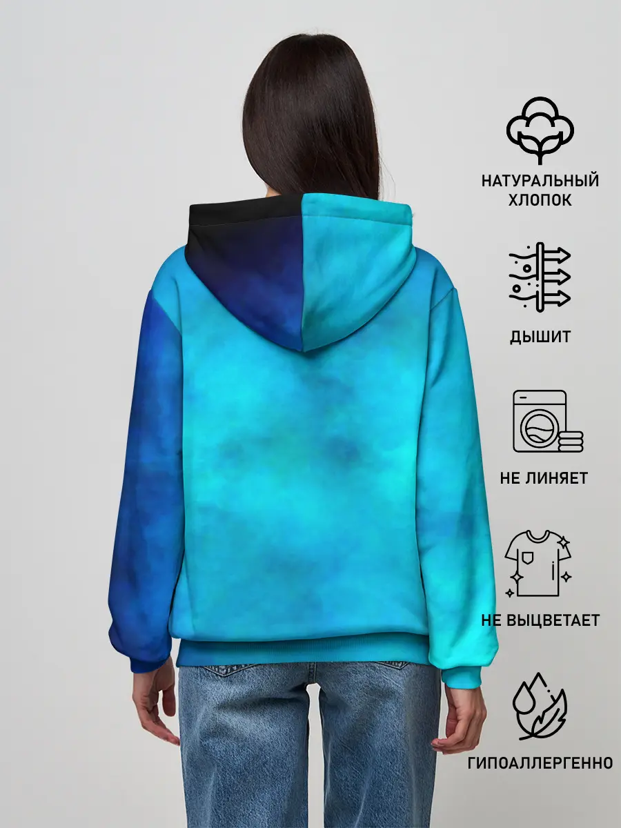 Женское худи / Силуэт Фредди Меркьюри группа Queen