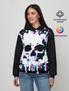 Женское худи / Мерцающий череп
